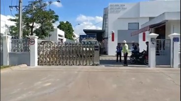 Cổng hàng rào inox tự động, lắp tại DKSH Bình Dương