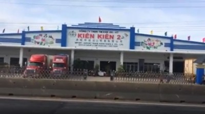 Cổng xếp inox nhập khẩu- Trúng thầu tại Cty Kiên Kiên- Bình Thuận