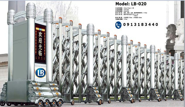 Cổng Xếp Inox LB020