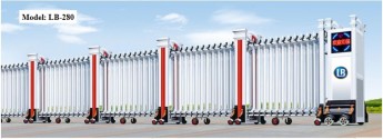 Cổng Xếp Nhôm Hợp Kim LB280